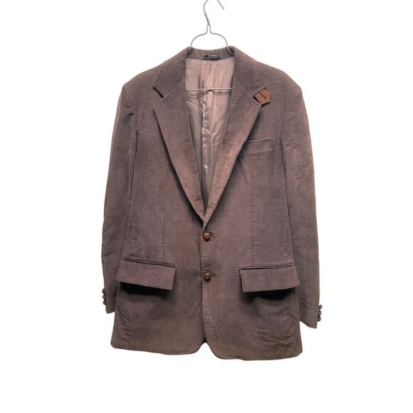 Dark Academia Sears Mens Blazer w/ Elbow Patches Size 38 Long (No Tag) - Picture 1 of 10